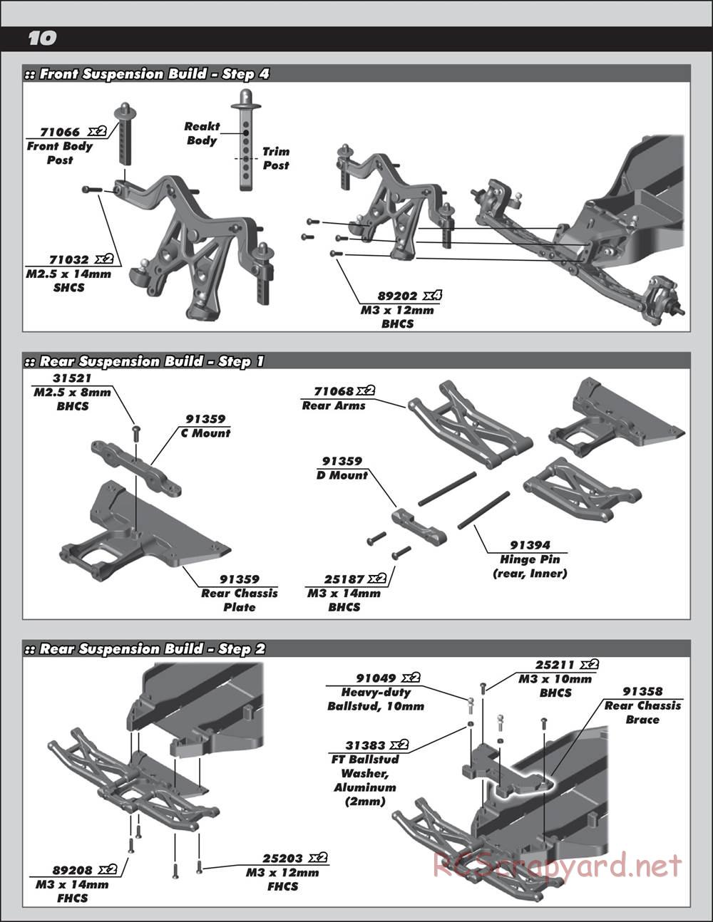 Team Associated - DR10 Drag Race Car - Manual - Page 10